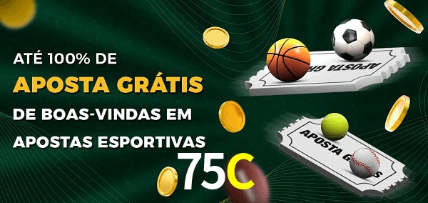 75C Ate 100% de Aposta Gratis